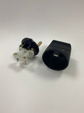 Re-Wireable Danish plug Black. (Kaiser 853)