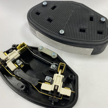 2 Gang Rubber Trailing UK Socket Black.