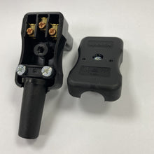 Re-Wireable Down Angle C13 Socket Black. (Kaiser 798)