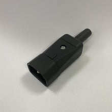 Re-Wireable C14 Plug Black. (Kaiser 749)