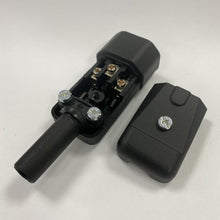 Re-Wireable C14 Plug Black. (Kaiser 749)