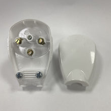 Re-Wireable Israeli Plug White. (Kaiser 856/ws)