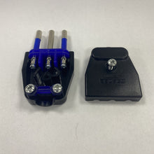 Re-Wireable 10A Italian Plug Black. (Kaiser 851)