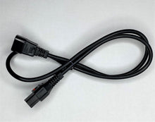 C14 IEC to locking C13 IEC lead Black 1 meter
