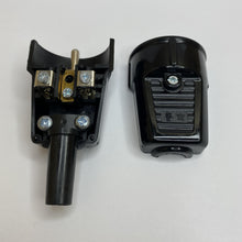 Re-Wireable French/Belgium Socket Black. (Kaiser 531mt/SW)