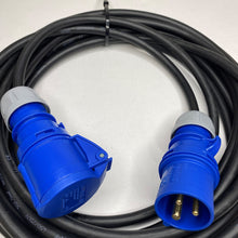 15 Meter Rubber 3 X 2.5mm Extension lead with 16A 240V IEC 309 Plug & Connector