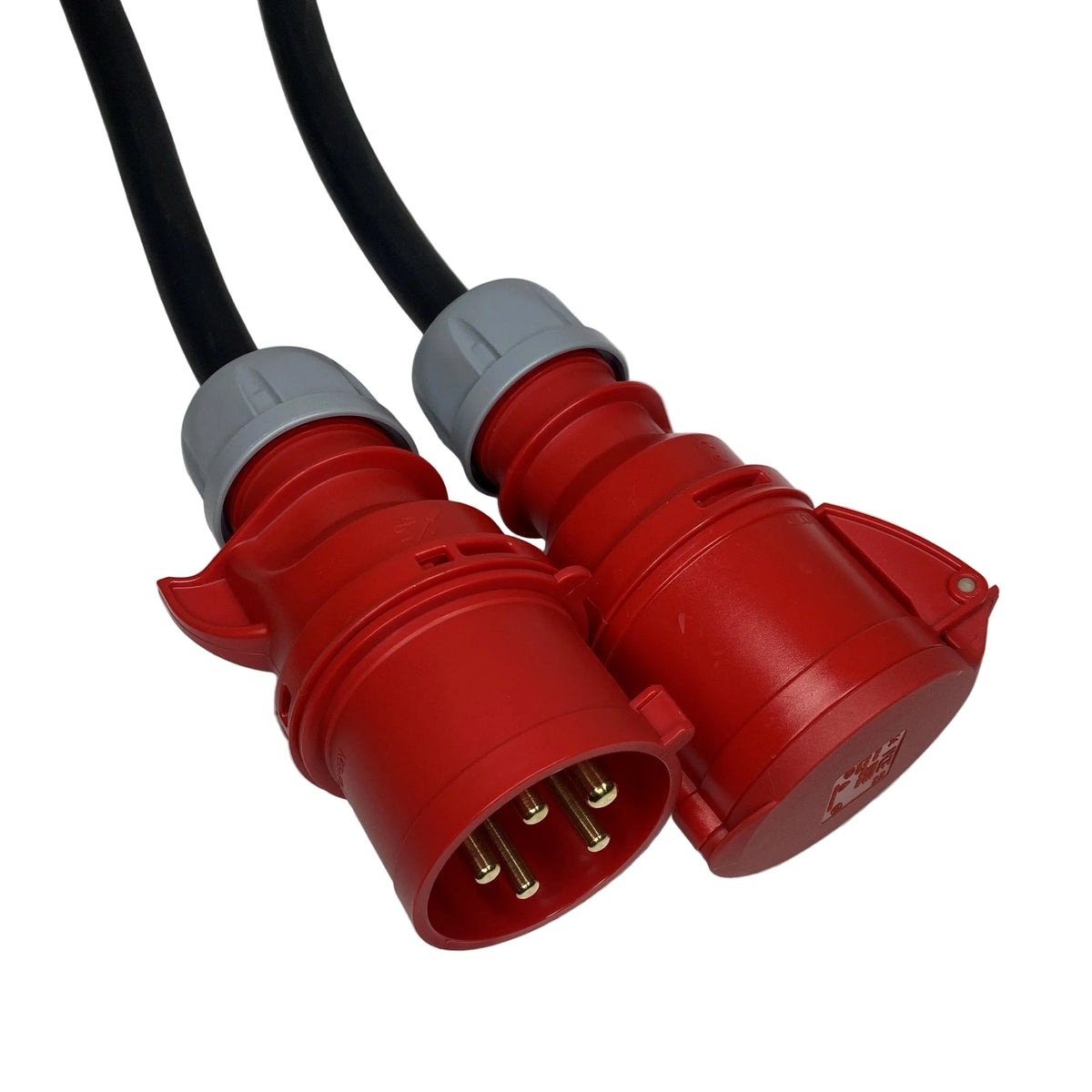 10 Meter 6.00mm² HO7RN-F BLACK RUBBER POWER CABLE. WITH PCE 32A 3P+N+E ...