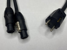 European CEE7/7 Schuko plug to PowerConTrue1 Connectors Splitter Cable.