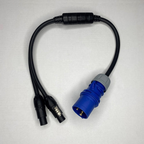 16A 240V Commando Plug to PowerConTrue1 Connectors Splitter Cable.