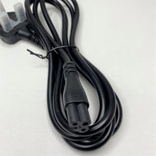 UK Plug to C5 IEC power lead 2 meters Black