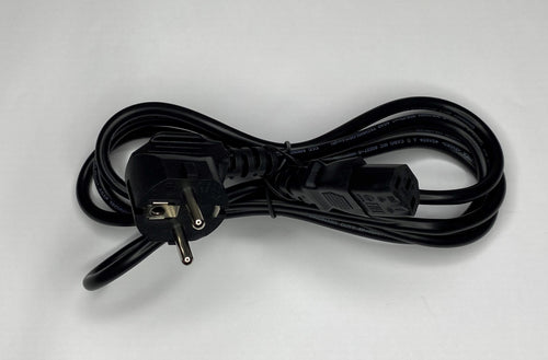 European Schuko CEE7/7  Plug to IEC C13 power lead 2 meters Black