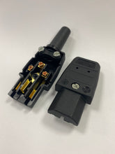 Re-Wireable C13 Socket Black. (Kaiser 794)