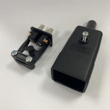 Re-Wireable Straight C20 Plug Black. (Kaiser 765/SW )