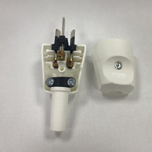 Re-Wireable Australian Plug White. (Kaiser 524)